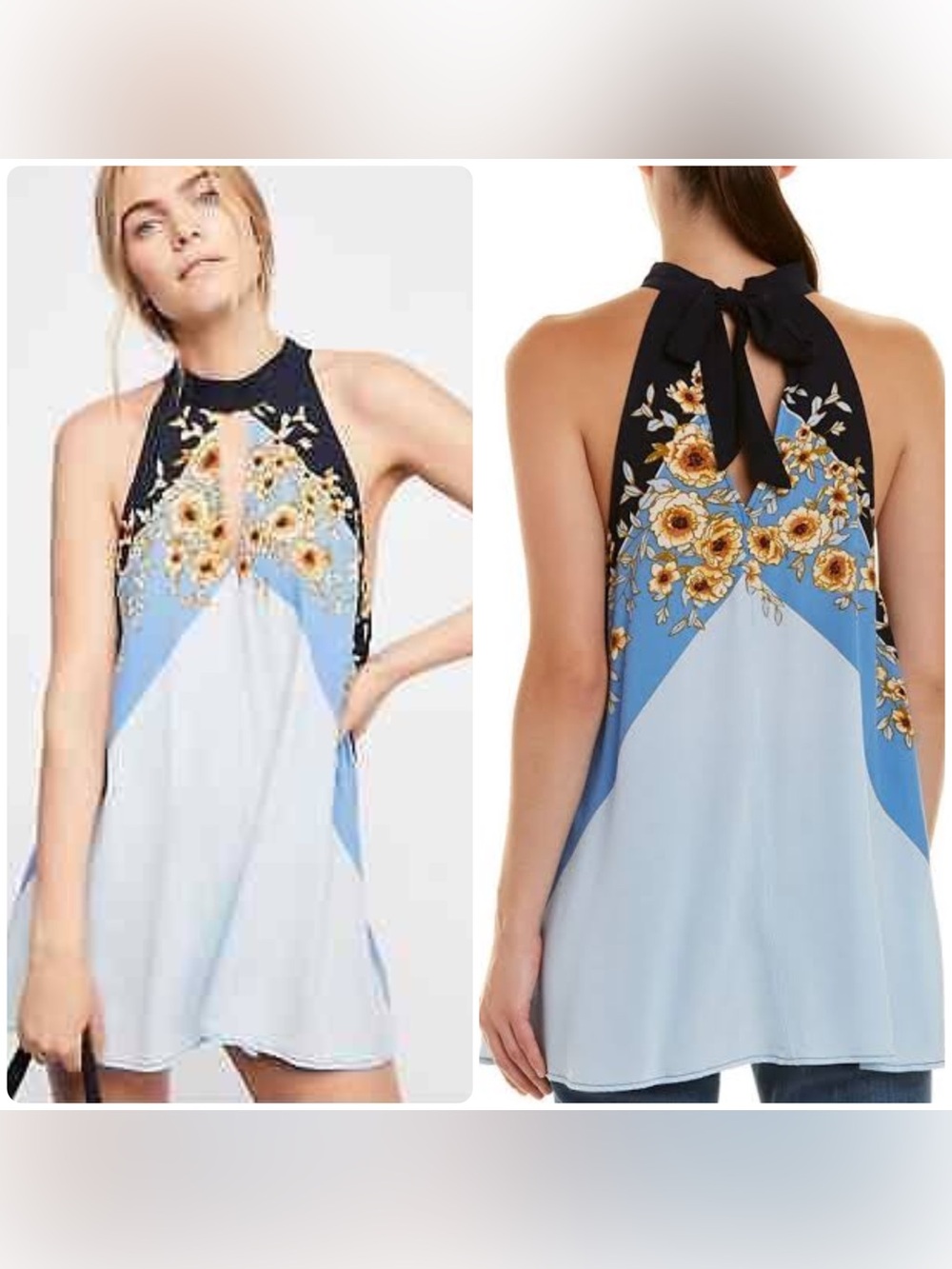 Free People Beat of my Heart halter tunic